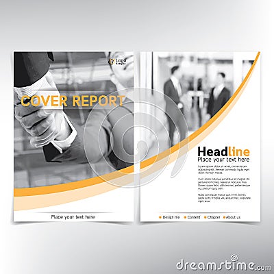 Modern business cover page, vector template Vector Illustration