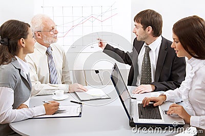 Modern business people Stock Photo