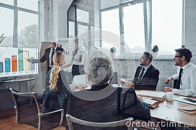 Modern businessman Stock Photo