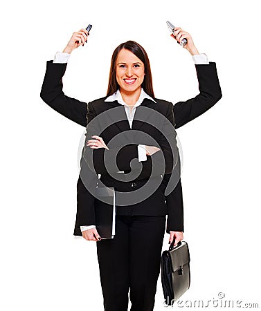 Modern businesswoman Stock Photo