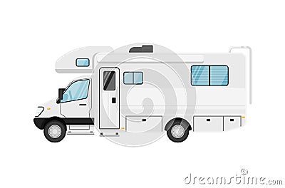 Modern camper van isolated vector illustration Vector Illustration