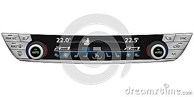 Modern car dashboard. Stock Photo