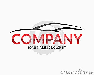 Modern car logo design template Vector Illustration