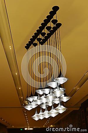 Modern ceiling light Stock Photo