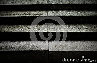 Modern cement staircase for background or texture. Stock Photo