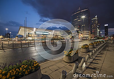 Modern center warsaw poland europe Editorial Stock Photo