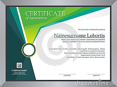 Certificate Template Stock Photo