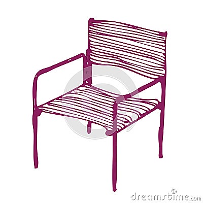 Modern chair Vector Illustration