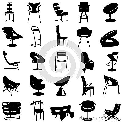 Modern chair vector Vector Illustration