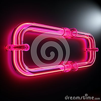 Modern chat symbol A bold pink neon element for attention Stock Photo