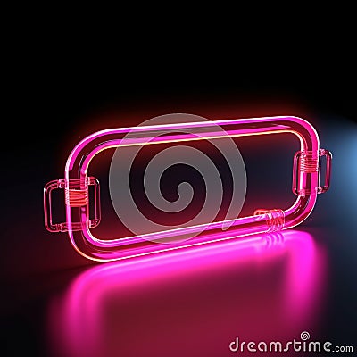 Modern chat symbol A bold pink neon element for attention Stock Photo