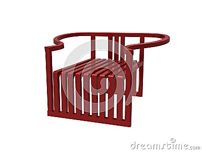 Modern Chinese Ming Chair Stock Photo