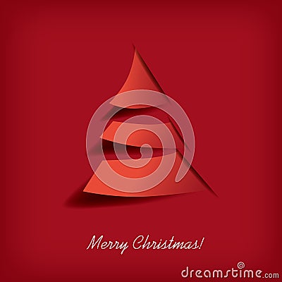 Modern Christmas tree design Vector Illustration