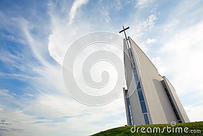 Modern church building Stock Photo