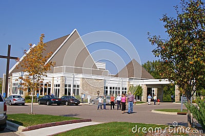 A Modern Church Building Editorial Stock Photo