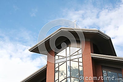 Modern church facade Stock Photo