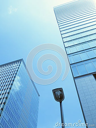 Modern city abstract scene Stock Photo