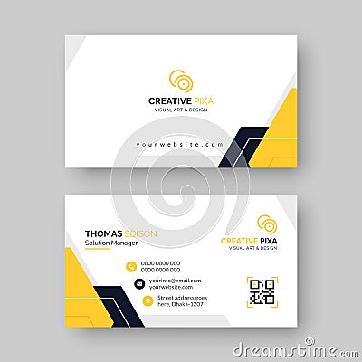 Modern and clean professional business card template Vector Illustration