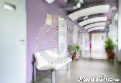 Modern clinic interior as creative abstract blur background Stock Photo
