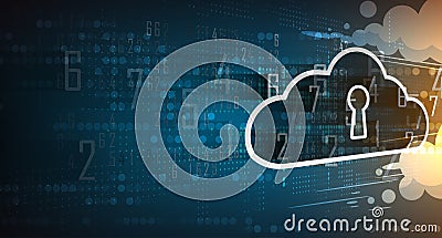 Modern cloud technology. Integrated digital web concept Vector Illustration