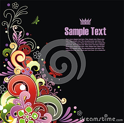 Modern colored background Vector Illustration