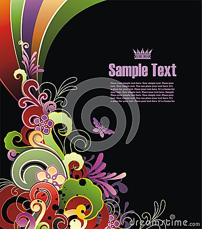 Modern colored background Vector Illustration