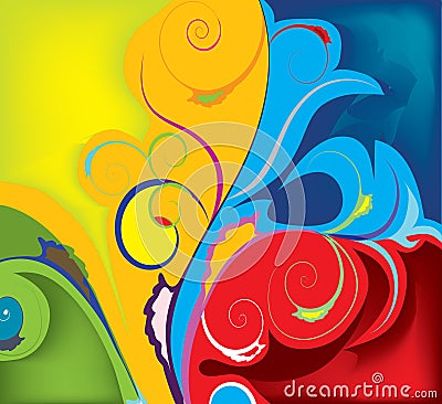 Modern colored background Vector Illustration