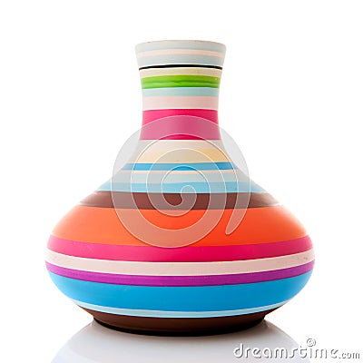 Modern colorful vase Stock Photo