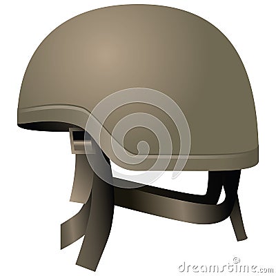 Modern combat helmets Vector Illustration