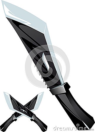 Modern combat knife Vector Illustration