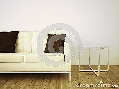 Modern comfortable interior with 3d rendering Stock Photo