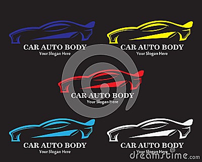 Car auto body part vector logo design and symbol illustration Vector Illustration