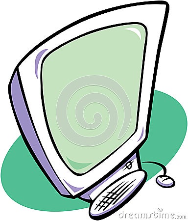 Modern computer Vector Illustration