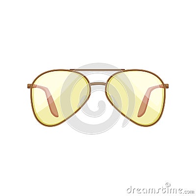 modern computer glasses cartoon vector illustration Vector Illustration