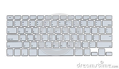 Modern computer keyboard Stock Photo