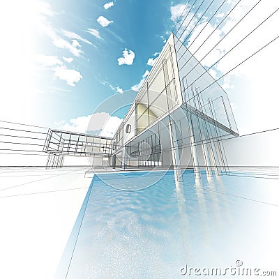 Modern concept building Stock Photo