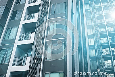 Modern condo buildings Stock Photo