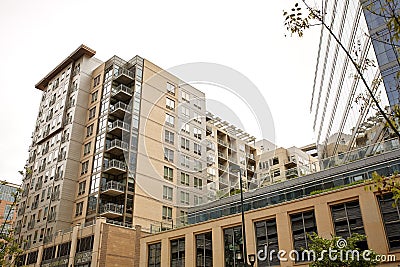 Cityscape of Downtown Denver, Colorado Editorial Stock Photo