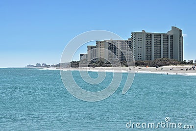 Modern condos on Jupiter Beach Stock Photo