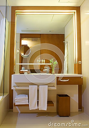 Modern Contemporary Bathroom Stock Photo