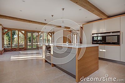 Modern contemporary new kitchen Editorial Stock Photo