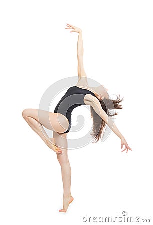 Modern contemporary style woman ballet dancer Stock Photo