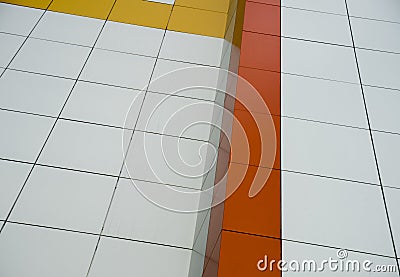 Modern and conteporary arcitectural fiction. Abstract architecture fragment. Stock Photo