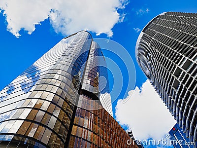 Modern Copper Coloured Office Tower, Sydney, Australia Stock Photo