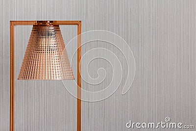 Modern and luxury copper lamp Stock Photo