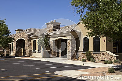 Modern Corporate Office Building Stock Photo