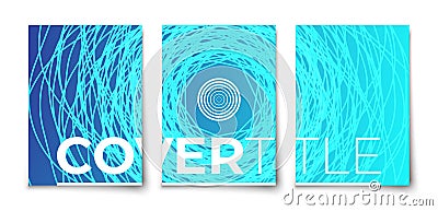 Grunge glowing swirl line marine color vector Vector Illustration