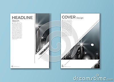 Modern cover Brochure template, design, annual report, magazine Vector Illustration