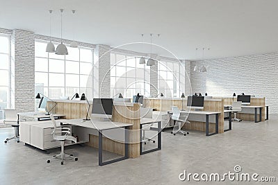 Modern coworking office Stock Photo