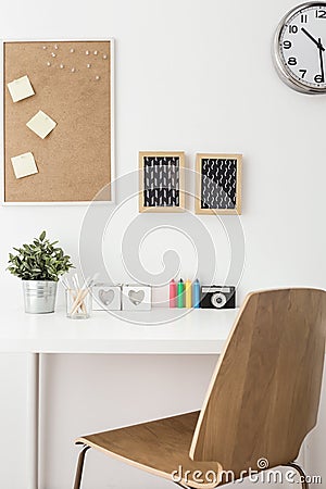 Modern creative workspace Stock Photo